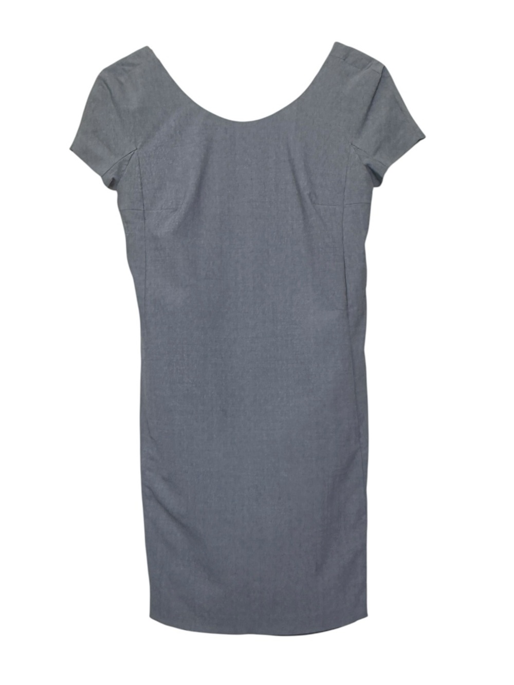 Theory Jameyla Wool Blend Shift Dress Cap Sleeves Gray Size 4 Minimalist Office